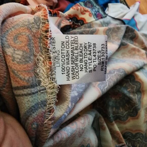 Umgee Babydoll Maxi Dress Womens Size Small Empire Waist Boho Fairy Medallion - Picture 8 of 8